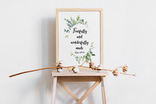 Load image into Gallery viewer, Baby Fearfully and Wonderfully Made Psalm 139:14 Bible verse wall art Scripture print, Gift for Pastor - Framed & Unframed Options