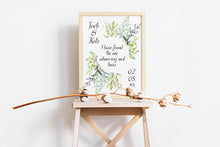 Load image into Gallery viewer, Personalized Bible verse prints Song Of Solomon 3:4 Print - I have found the one whom my soul loves Engagement gift, custom wedding gift