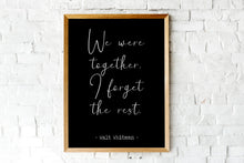 Load image into Gallery viewer, Walt Whitman Quote Print: Romantic Poetry Wall Art