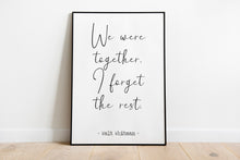 Load image into Gallery viewer, Walt Whitman Quote Print: Romantic Poetry Wall Art