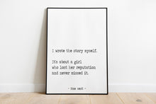 Load image into Gallery viewer, Mae West Quote Print: “I wrote the story myself..."