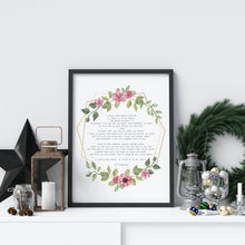 Load image into Gallery viewer, E.E. Cummings Poem I carry your heart (I carry it in my heart) Art Print Home Decor poetry wall art Framed & Unframed Options