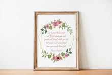 Load image into Gallery viewer, Maya Angelou Print - I've learned that people will never forget how you made them feel - Unframed inspirational print for Home, poster