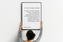 Load image into Gallery viewer, Jocko Willink Print No more excuses motivational podcast Discipline equals freedom book Home Office Wall Art UNFRAMED