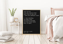 Load image into Gallery viewer, INXS lyrics poster - Never tear us apart - Music Print bedroom decor home office decor record poster UNFRAMED
