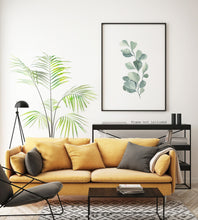 Load image into Gallery viewer, Watercolor Eucalyptus print Eucalyptus painting poster Bedroom decor UNFRAMED