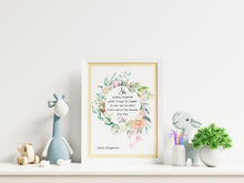 Load image into Gallery viewer, Zelda Fitzgerald Quote, She quietly expected great things UNFRAMED wall art