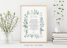 Load image into Gallery viewer, Anima Christi Prayer Print - St. Ignatius prayer - Soul of Christ - Unframed Prayer Print - Catholic Prayer - Christian wall art UNFRAMED