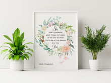 Load image into Gallery viewer, Zelda Fitzgerald Quote, She quietly expected great things Framed & Unframed Options