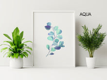 Load image into Gallery viewer, Watercolor Eucalyptus print Eucalyptus painting poster Bedroom decor UNFRAMED