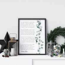 Load image into Gallery viewer, The Road Not Taken Poem Print Robert Frost