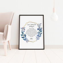 Load image into Gallery viewer, St Michael the Archangel Prayer Print Unframed Prayer Print The Law Enforcement Prayer Christian wall art - Physical Art Print