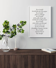 Load image into Gallery viewer, She Was Beautiful F Scott Fitzgerald Quote Valentines Gift For Her
