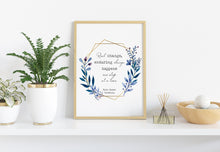 Load image into Gallery viewer, Ruth Bader Ginsburg Quote Real Change, Enduring Change - Physical Art Print Without Frame