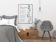 Load image into Gallery viewer, Hope is the thing with feathers Emily Dickinson Poetry Wall art - Framed & Unframed Options