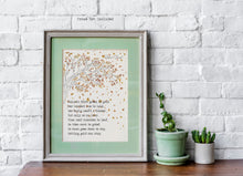 Load image into Gallery viewer, Robert Frost Poem Print Nothing gold can stay bedroom decor print Robert frost quote Nature's first green is gold poetry poster