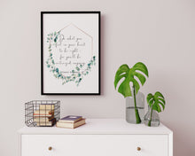 Load image into Gallery viewer, Eleanor Roosevelt Print Do what you feel in your heart Inspirational feminist art inspiring print Framed & Unframed Options