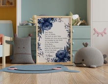 Load image into Gallery viewer, Hail Mary Prayer Print: Catholic Wall Art