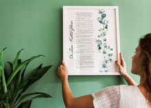 Load image into Gallery viewer, On Love Kahlil Gibran Poem Art Print Home office Decor poetry wall art UNFRAMED