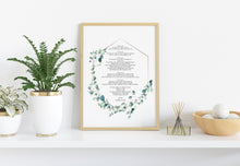 Load image into Gallery viewer, Love, By Roy Croft - Wedding poem wall art - I love you Poem UNFRAMED - Full Poem