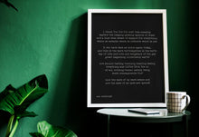 Load image into Gallery viewer, e.e cummings Poem i thank You God for most this amazing UNFRAMED