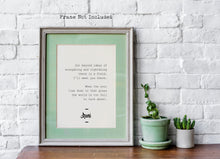 Load image into Gallery viewer, Rumi quote - Beyond Ideas of Wrongdoing and Rightdoing - inspirational gift inspiring print Unframed poster
