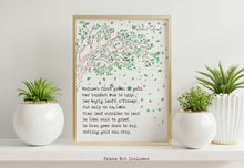 Load image into Gallery viewer, Robert Frost Poem Print Nothing gold can stay bedroom decor print Robert frost quote Nature's first green is gold poetry poster