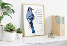 Load image into Gallery viewer, Scripture wall art Matthew 6:34 Print Bible verse Do not worry about tomorrow - Bible print for Home UNFRAMED