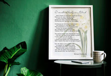 Load image into Gallery viewer, Daffodils Poem I wandered lonely as a Cloud William Wordsworth Daffodil Poem UNFRAMED