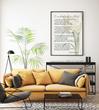 Load image into Gallery viewer, Daffodils Poem I wandered lonely as a Cloud William Wordsworth Daffodil Poem UNFRAMED