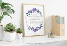 Load image into Gallery viewer, E.E. Cummings Poem I carry your heart (I carry it in my heart) Art Print Home Decor poetry wall art Framed & Unframed Options