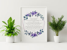 Load image into Gallery viewer, E.E. Cummings Poem I carry your heart (I carry it in my heart) Art Print Home Decor poetry wall art Framed & Unframed Options