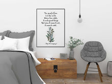 Load image into Gallery viewer, St Gregory The Great "The proof of love is in the works" Pope Gregory Quote - Catholic Wall Art Framed & Unframed Options
