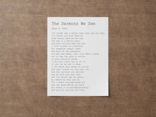 Load image into Gallery viewer, The Sermons We See Poem Print Edgar A. Guest Poem