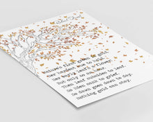 Load image into Gallery viewer, Robert Frost Poem Print Nothing Gold Can Stay