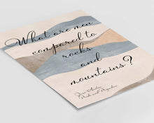 Load image into Gallery viewer, Pride and Prejudice Jane Austen Gifts "What are men compared to rocks and mountains?" Book Shelf Decor, Book Nook