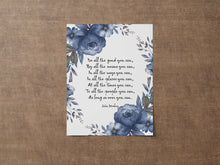 Load image into Gallery viewer, Do all the good you can - John Wesley Quote Print - Unframed print