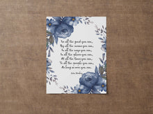Load image into Gallery viewer, Do all the good you can John Wesley Quote Print Framed & Unframed Options