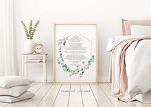 Load image into Gallery viewer, Union Poem Robert Fulghum Personalized Wedding poem wall art - Love Poem - Full Poem - Physical Art Print Without Frame