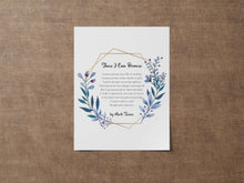 Load image into Gallery viewer, Mark Twain Poem Print These I Can Promise Romantic Wall Art