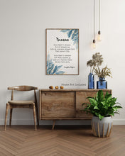 Load image into Gallery viewer, Dreams by Langston Hughes Poem Print Framed & Unframed Options