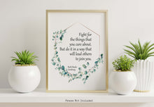 Load image into Gallery viewer, Ruth Bader Ginsburg Quote - Real Change, Enduring Change - UNFRAMED Print