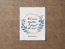 Load image into Gallery viewer, Walt Whitman Print "We were together. I forget the rest."