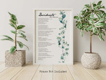 Load image into Gallery viewer, Desiderata print Poem By Max Ehrmann Framed And Unframed Options