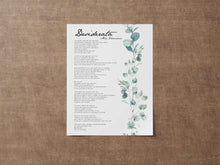 Load image into Gallery viewer, Desiderata print Poem By Max Ehrmann Framed And Unframed Options
