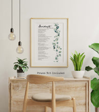 Load image into Gallery viewer, Desiderata print Poem By Max Ehrmann Framed And Unframed Options