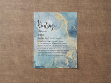 Load image into Gallery viewer, Kintsugi Meaning print Kintsukuroi Definition Poster Japanese Definition print - Meaning Wall Art - UNFRAMED