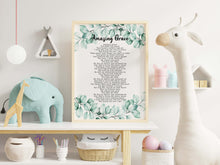 Load image into Gallery viewer, Amazing Grace Song Poster - Framed & Unframed Options