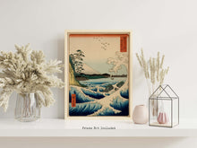 Load image into Gallery viewer, Japanese Wall Art Utagawa Hiroshige Print The Sea at Satta