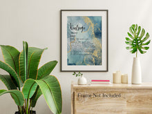Load image into Gallery viewer, Kintsugi Meaning print Kintsukuroi Definition Poster Japanese Definition print - Meaning Wall Art - UNFRAMED